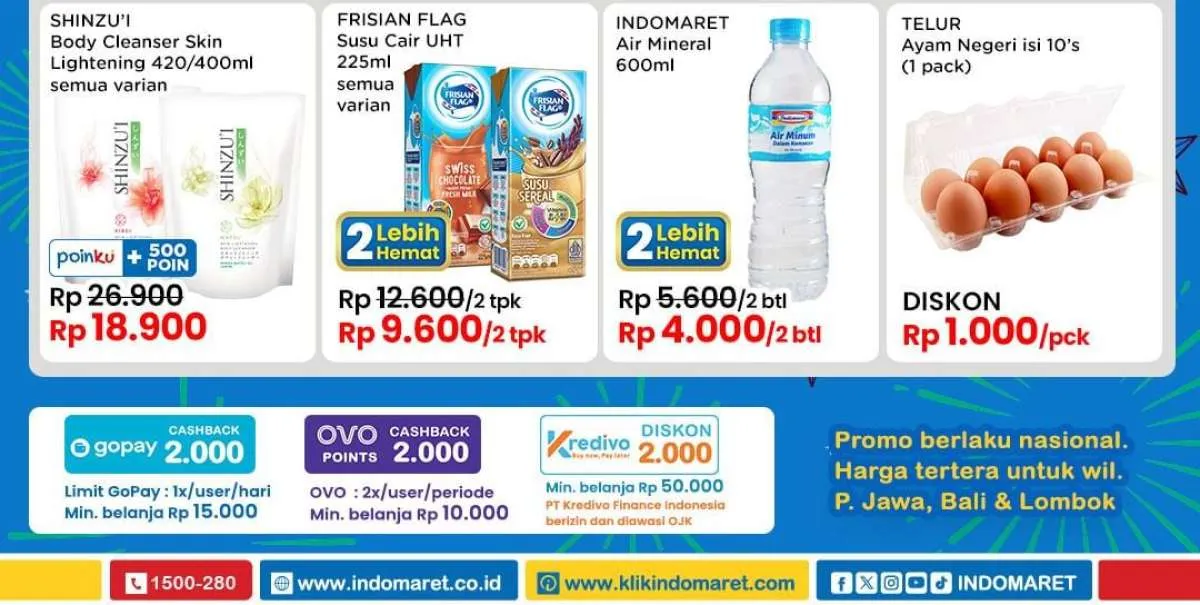 Promo Indomaret Product of The Week Beli 2 Lebih Hemat, Diskon Harga Teluar Ayam