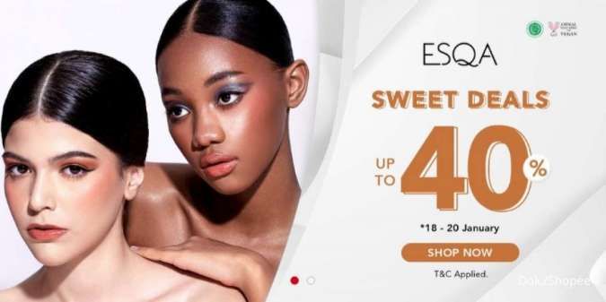 Promo Makeup ESQA Terbaru Hari Ini, Ada Diskon s/d 40% hingga 20 Januari 2022