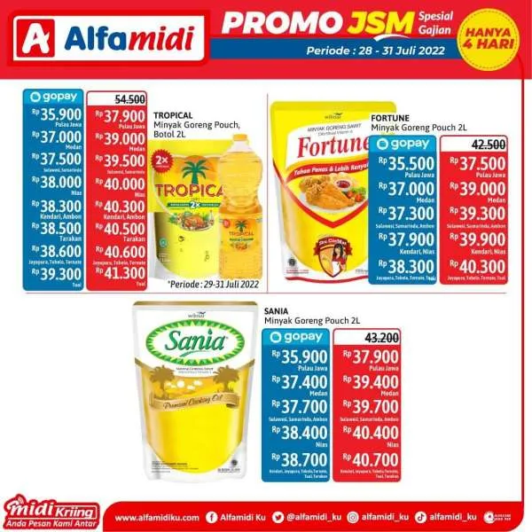 Promo JSM Alfamidi Spesial Gajian Periode 28-31 Juli 2022
