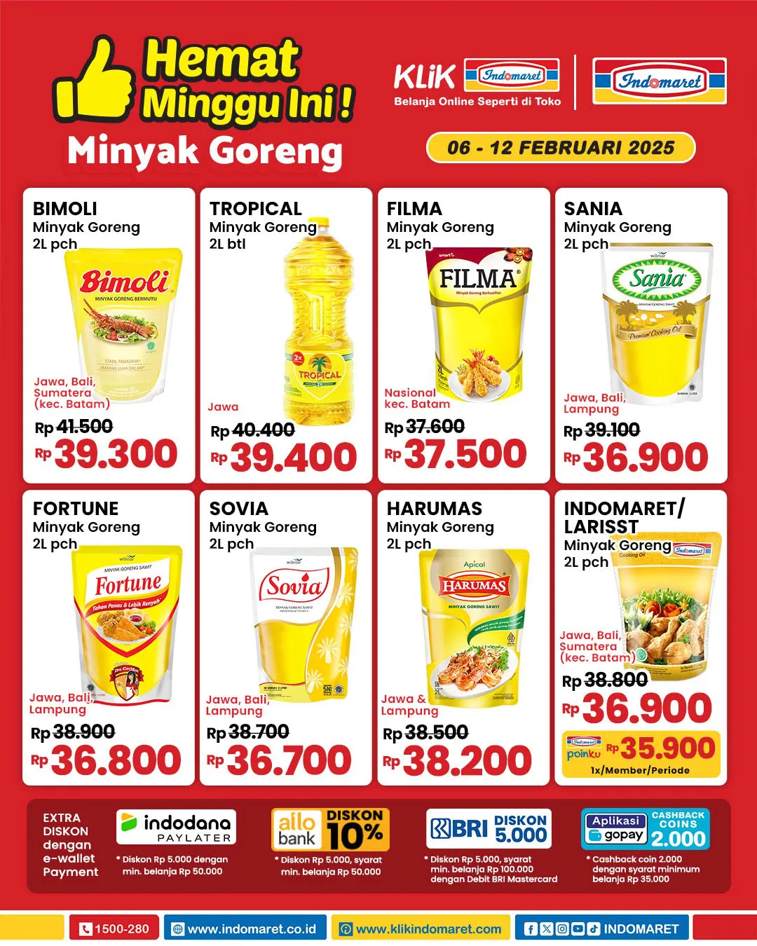 Promo Minyak Goreng di Indomaret 6-12 Februari 2025 Hemat Minggu Ini