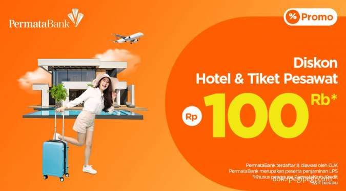 Promo Kartu Kredit Permata, Diskon Hotel dan Tiket Pesawat PegiPegi Rp 100.000 