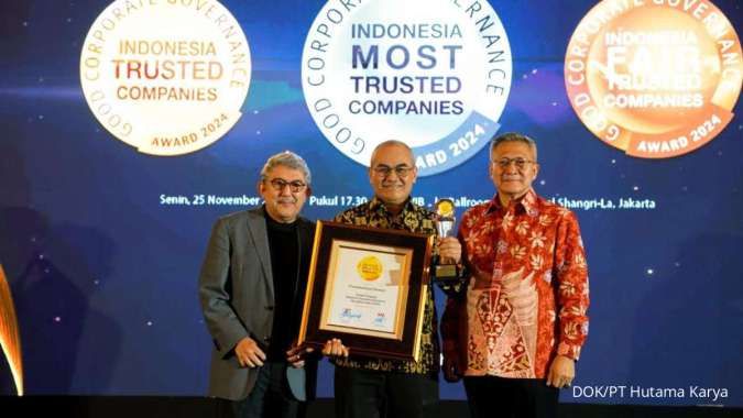 Komitmen Terapkan GCG, Hutama Karya Raih Predikat Indonesia Trusted Company 2024