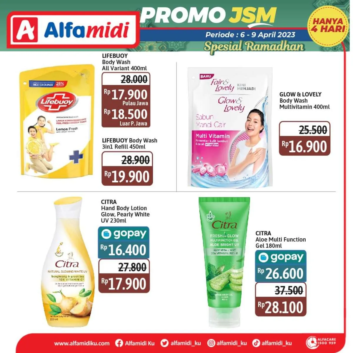 Katalog Promo JSM Alfamidi Hanya 4 Hari Spesial Ramadhan Periode 6-9 April 2023