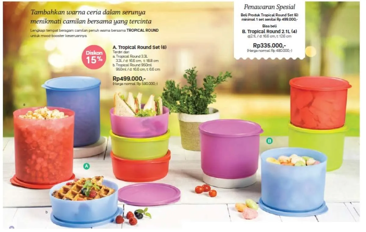 Tempat Camilan Cantik Harga Murah Di Katalog Promo Tupperware Februari 2022