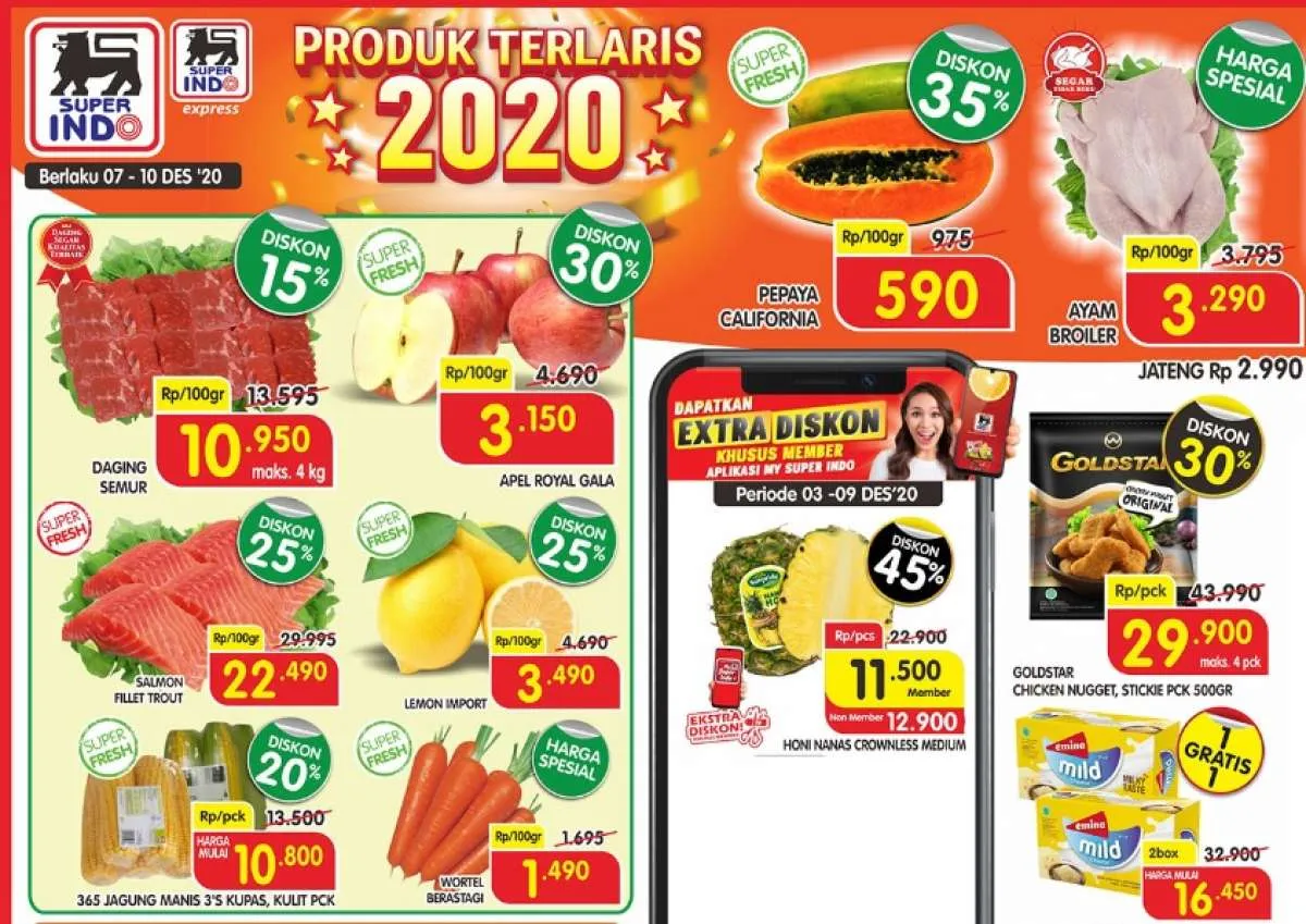 Promo Superindo weekday hari ini 7 Desember 2020, diskonan berlanjut!