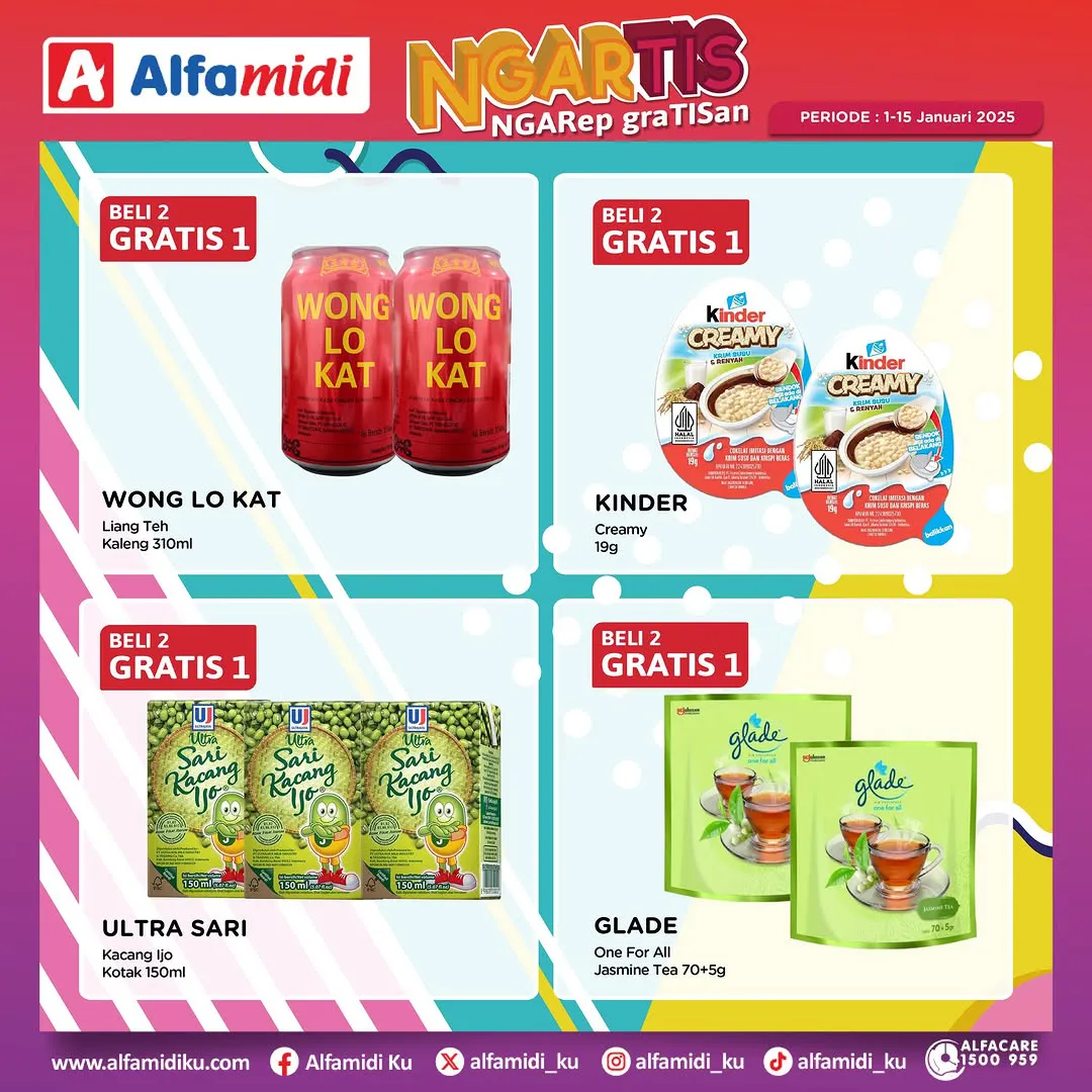Promo Alfamidi Ngartis (Ngarep Gratisan) Periode 1-15 Januari 2025
