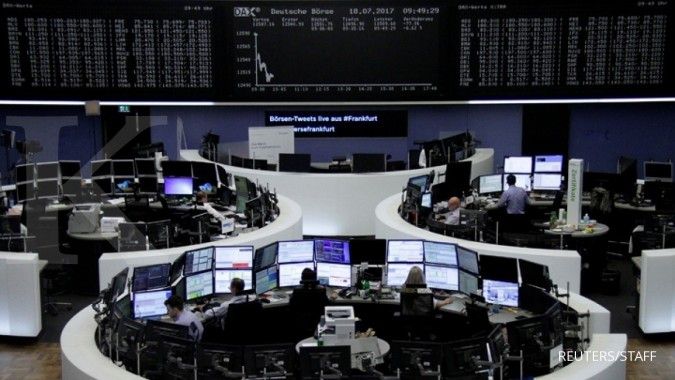 Bursa Eropa bergeser ke teritori negatif