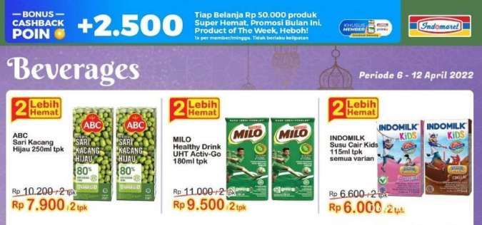 Promo Indomaret Super Hemat Mingguan Terbaru 6-12 April 2022