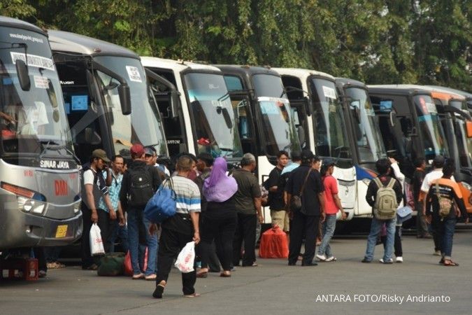 Pemilu berdekatan dengan libur panjang, jumlah penumpang bus PO Maju Lancar membludak