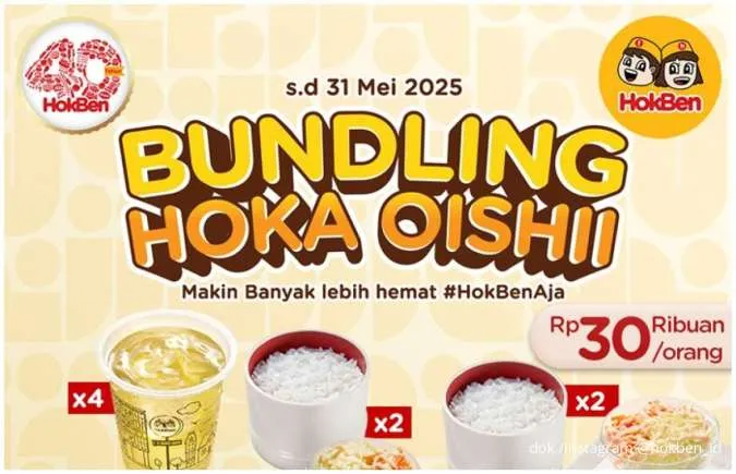 Hore! Promo Hoka Oishii Diperpanjang sampai 31 Mei, Makan Ber-4 Cuma Rp 30.000-an 