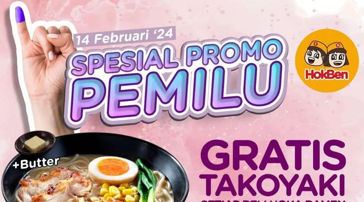 8 Promo Pemilu Rabu 14 Februari 2024 di PHD, Chatime hingga HokBen, Jangan Lewatkan!
