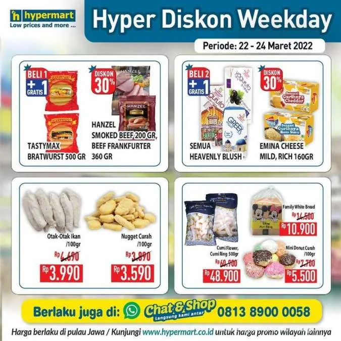 Promo Hypermart Hyper Diskon Weekday 22-24 Maret 2022