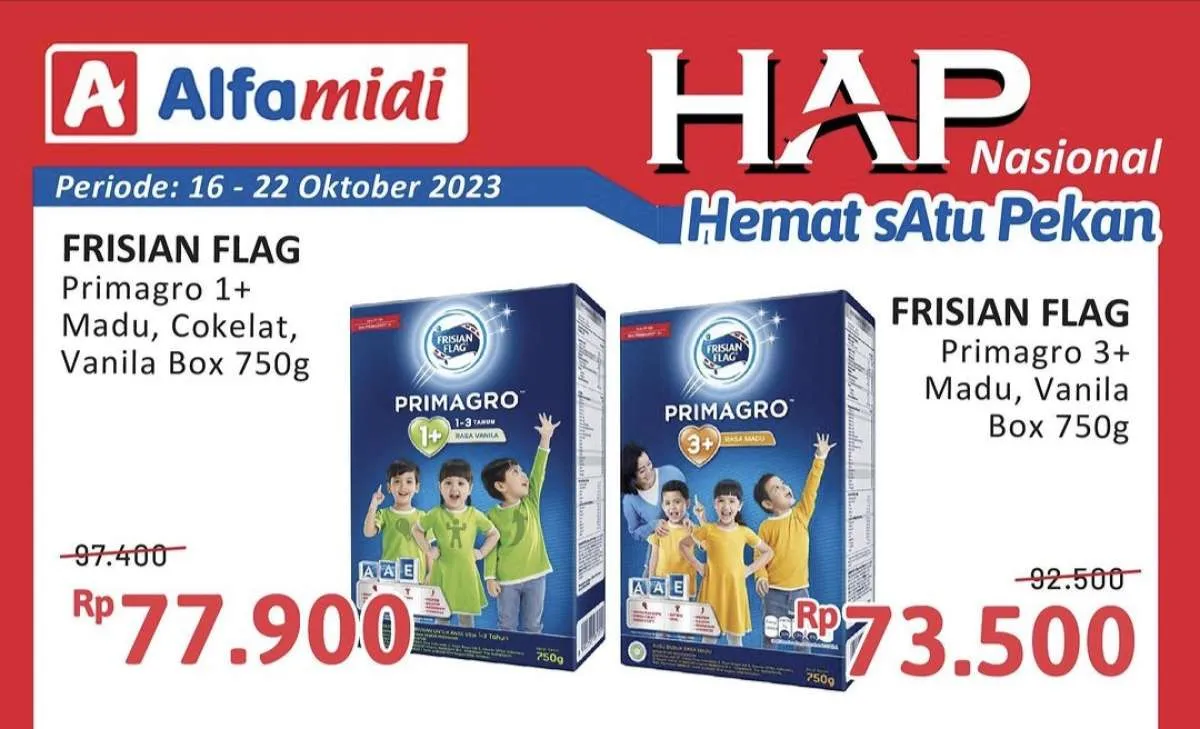 Katalog Promo Alfamidi Hemat Satu Pekan Periode 16-22 Oktober 2023, Cek di Sini