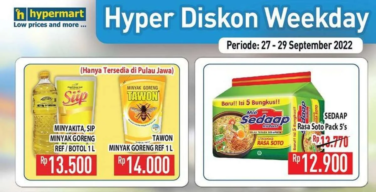 Promo Hypermart hingga 29 September 2022, Promo yang Berakhir Hari Ini!