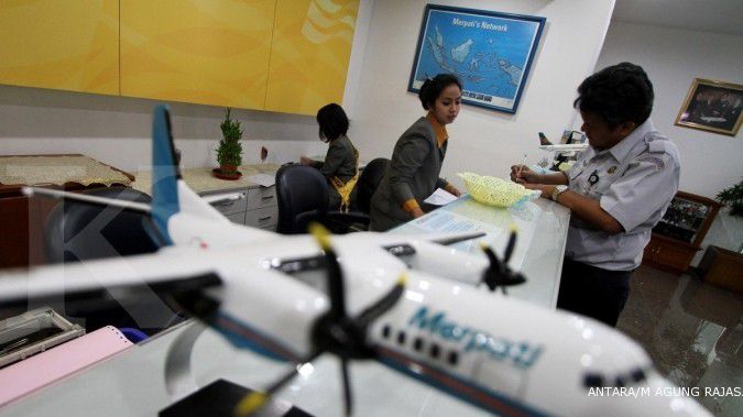 Merpati Airlines faces the threat of bankruptcy 