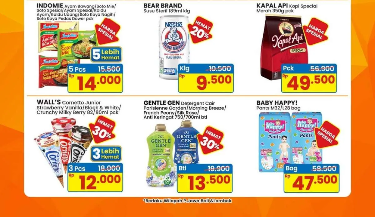 Promo Indomaret Weekend 6-9 November 2025, Es Krim & Deterjen Hemat 30%