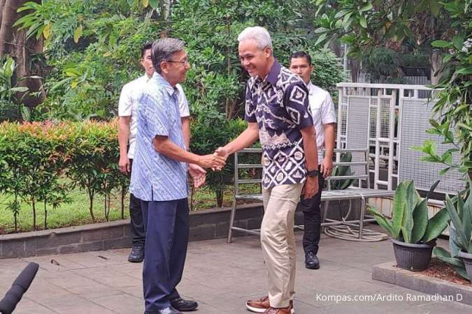 Setelah JK, Ganjar Pranowo Sambangi Rumah Mantan Wapres Boediono