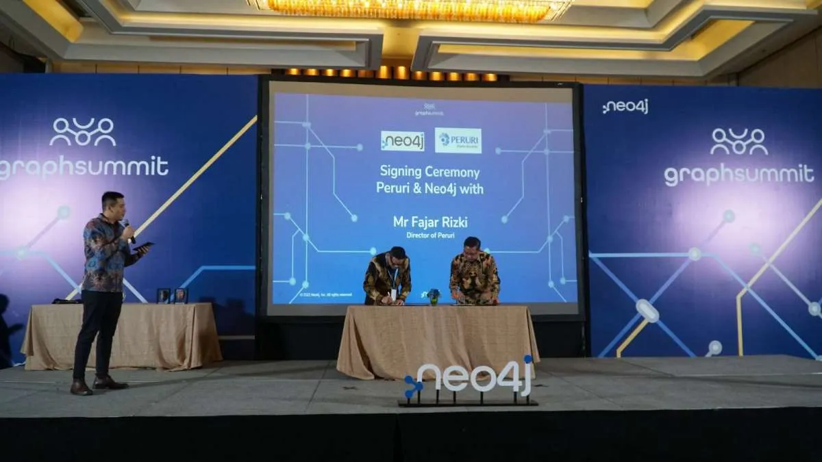 Perkokoh Layanan Solusi Digital, Peruri Raih Penghargaan Distributor Graph Analytic