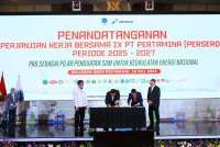 Menaker Saksikan Penandatanganan PKB antara Pertamina dan Serikat Pekerja