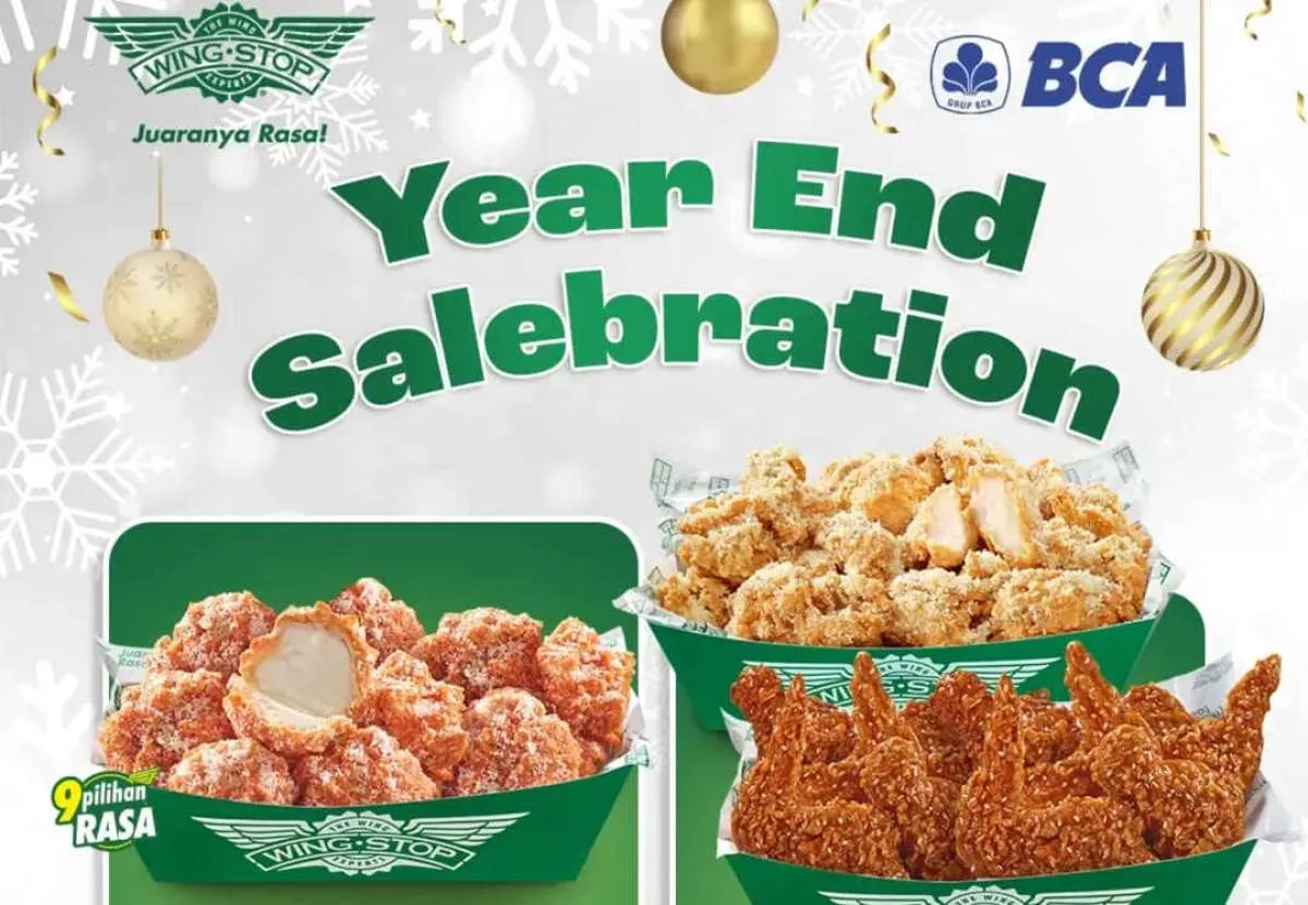 Promo Wingstop x BCA Year End Salebration, Paket Ayam Favorit Mulai Rp 45.000-an