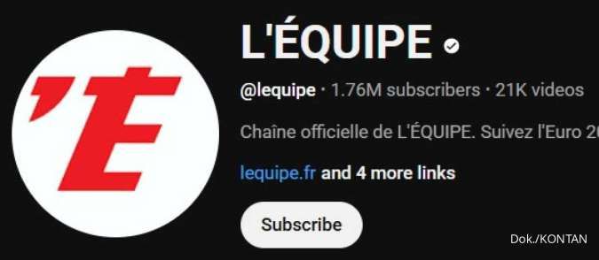 Kanal YouTube resmi LEquipe