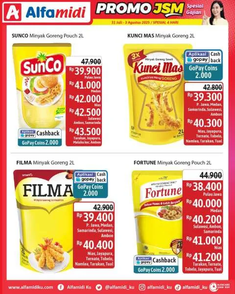 Promo JSM Alfamidi Hanya 4 Hari Periode 31 Juli-3 Agustus 2025