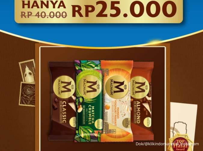 Promo Es Krim Magnum di Klik Indomaret, Beli 2 Harga Spesial Berakhir Hari Ini
