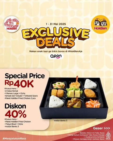 Promo Hokben Exclusive Deals Qpon