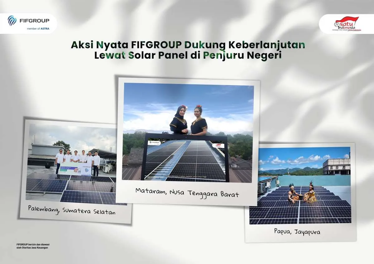 Aksi Nyata FIFGROUP Dukung Keberlanjutan lewat Solar Panel di Penjuru Negeri