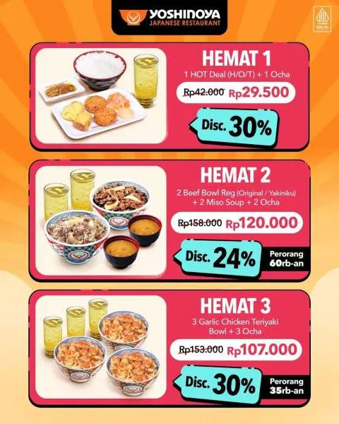 Promo Yoshinoya TikTok Hemat 1,2,3