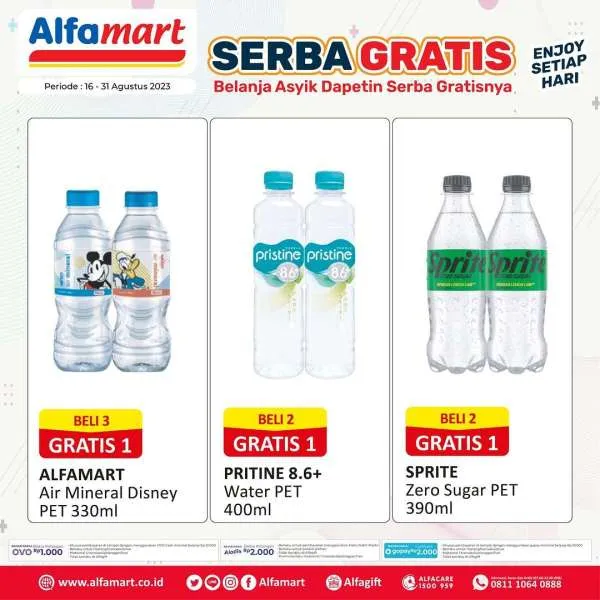Promo Alfamart Serba Gratis Periode 16-31 Agustus 2023