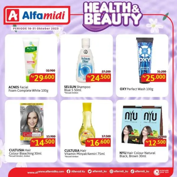 Promo Alfamidi Health & Beauty Periode 16-31 Oktober 2023