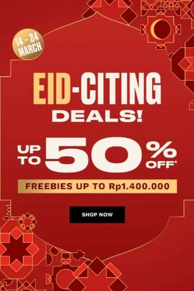 Promo The Body Shop Eid-Citing Deals Diskon s/d 50% Periode 14-24 Maret 2025