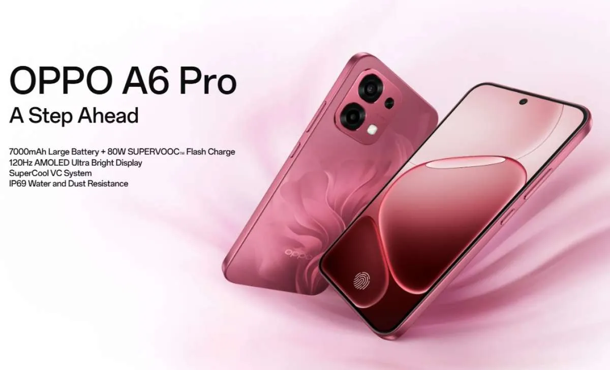 OPPO A6 Pro 4G Masuk Asia Tenggara: Chip Helio G100, Baterai 7.000 mAh, Rp 5 Jutaan