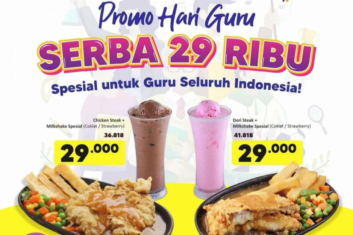 Promo Waroeng Steak Spesial Hari Guru 25-28 November, Semua Diskon Serba Rp 29.000