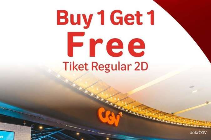 2 Promo CGV Buy 1 Get 1 Free Tiket Nonton via Telkomsel dan Line Bank hingga 31 Mei