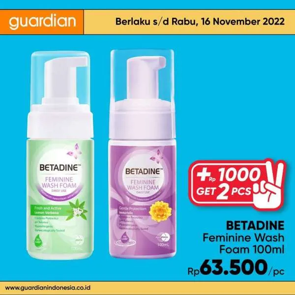 Promo Guardian +1000 Get 2 Pcs Periode 10-16 November 2022