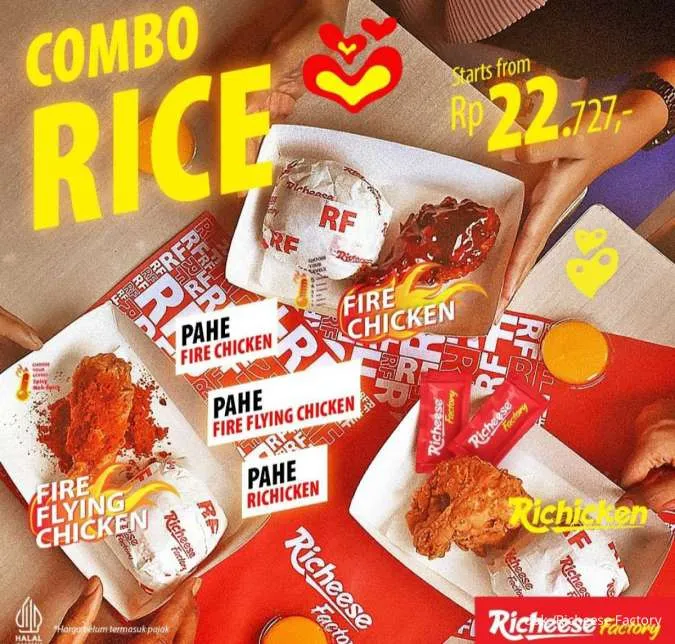 Promo Richeese Factory Paket Hemat Combo Rice