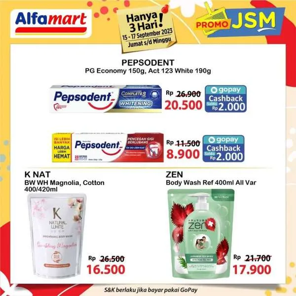 Promo JSM Alfamart Hanya 3 Hari Periode 15-17 September 2023