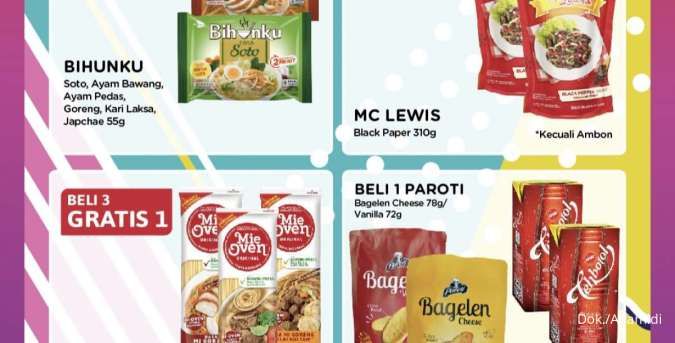 Promo Alfamidi Periode 15 Mei 2024, Mie Oven dan Bihunku Beli 3 Gratis 1!