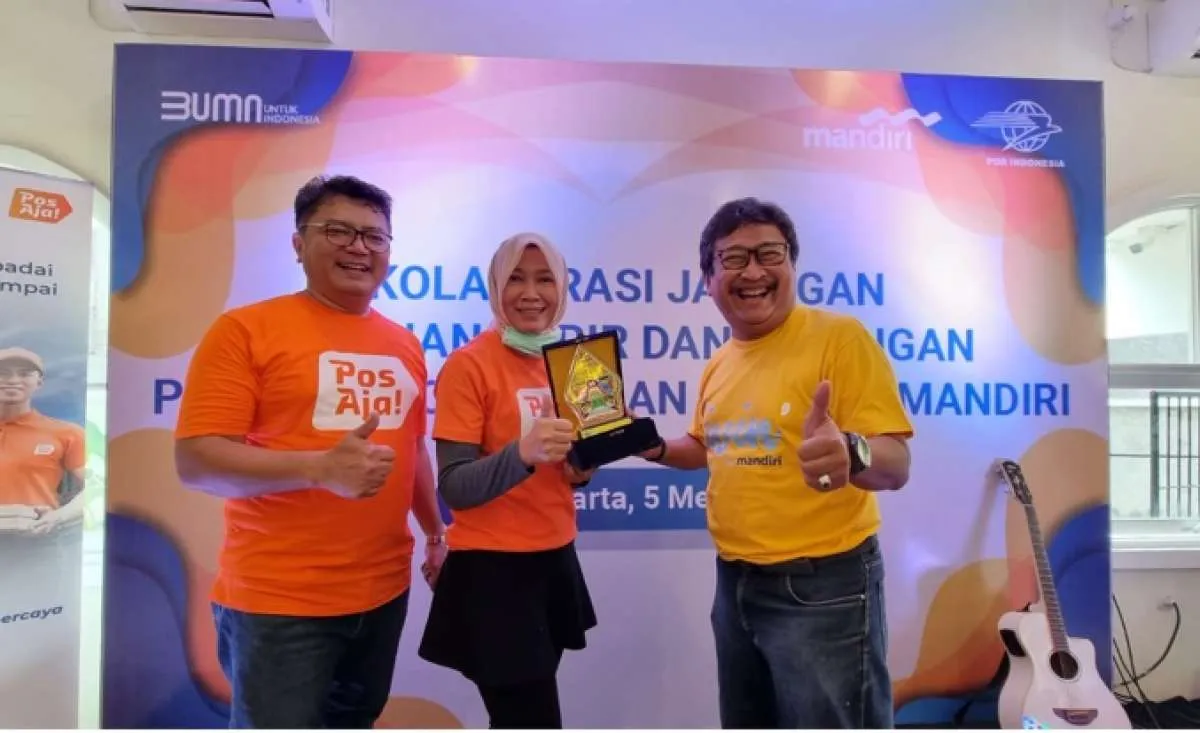 Bank Mandiri dan Pos Indonesia Resmikan Kerjasama Cross Keagenan