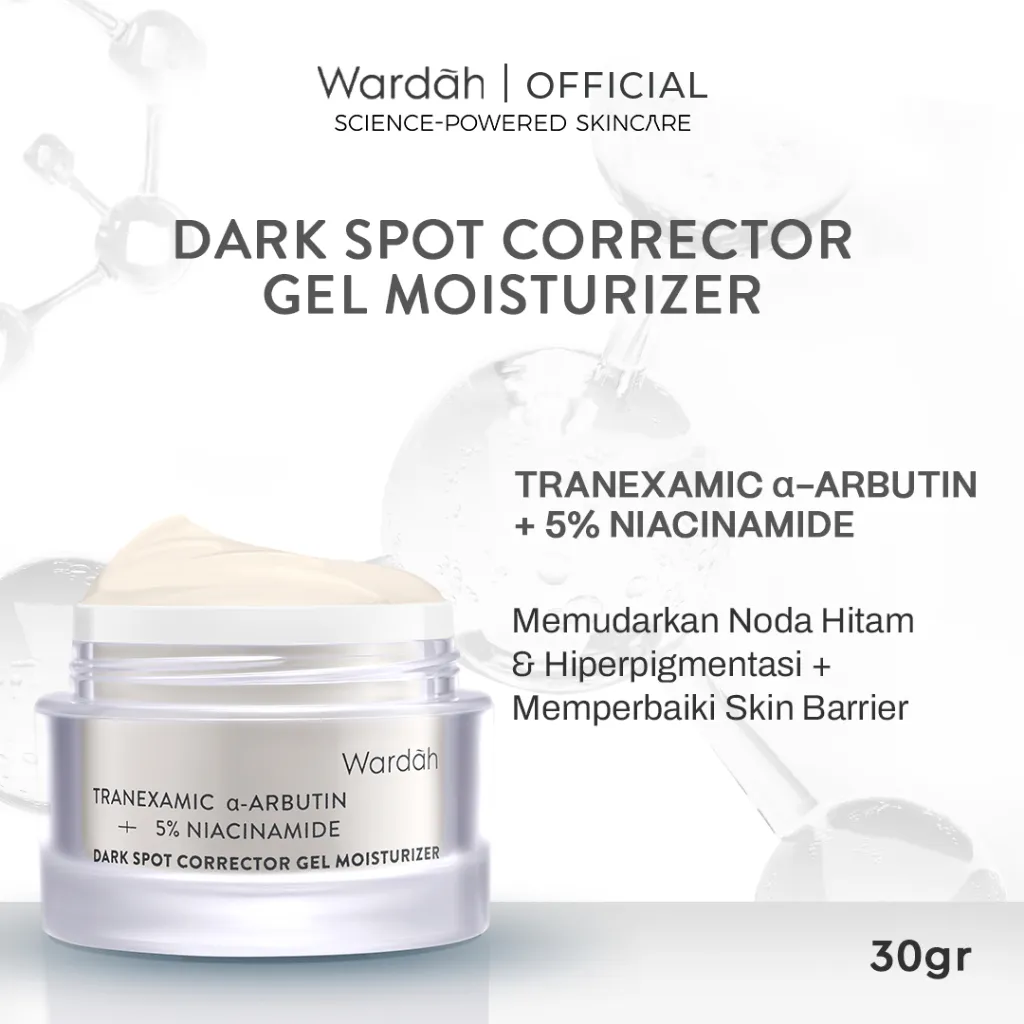 Wardah Tranexamic Alpha Arbutin + 5% Niacinamide Dark Spot Corrector Gel Moisturizer