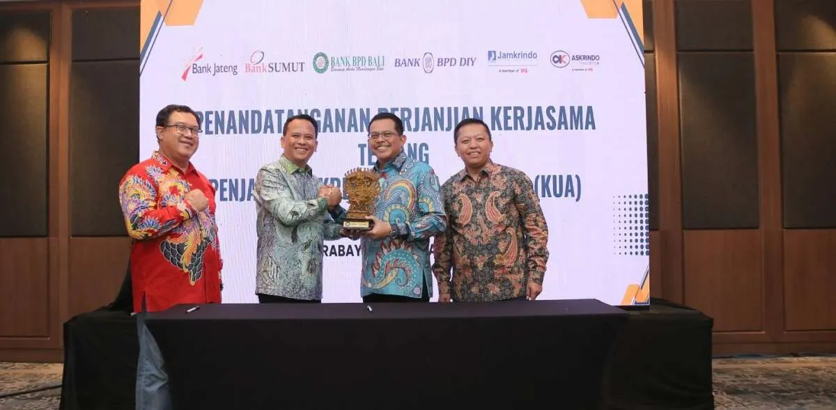 Askrindo Gandeng 4 Bank Pembangunan Daerah Teken Kerjasama Kredit Usaha Alsintan