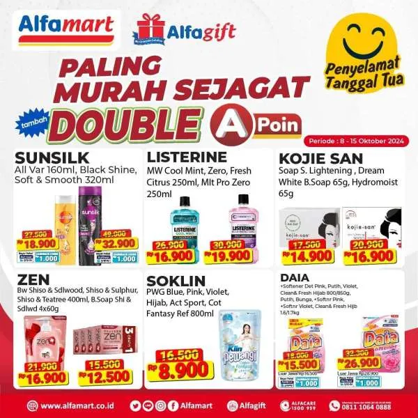 Promo Alfamart Paling Murah Sejagat Periode 8-15 Oktober 2024