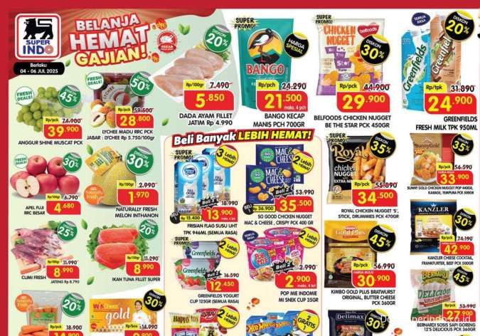 Promo JSM Superindo 4-6 Juli 2025, Susu UHT dan Nugget Beli Banyak Lebih Hemat