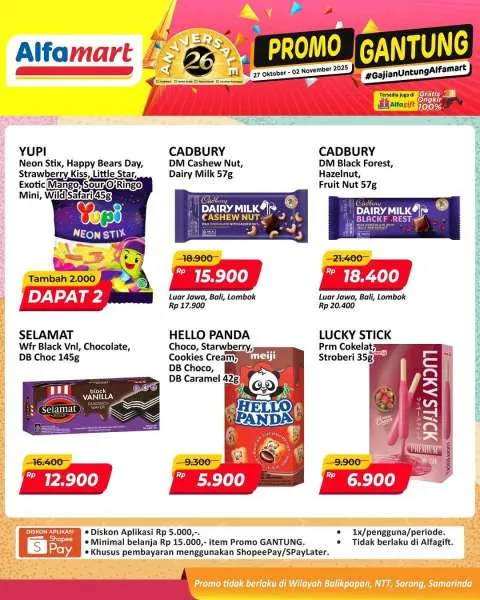 Promo Alfamart Gantung Periode 27 Oktober-2 November 2025