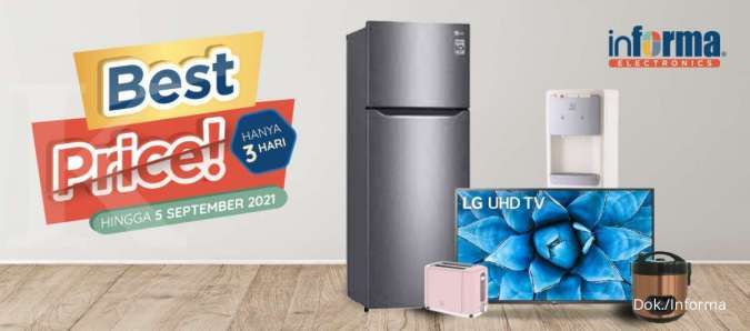 Promo Informa Electronics Best Price, Diskon Elektronik Rumah Sampai 5 September!