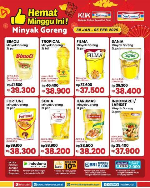 Promo Minyak Goreng di Indomaret 30 Januari-5 Februari 2025