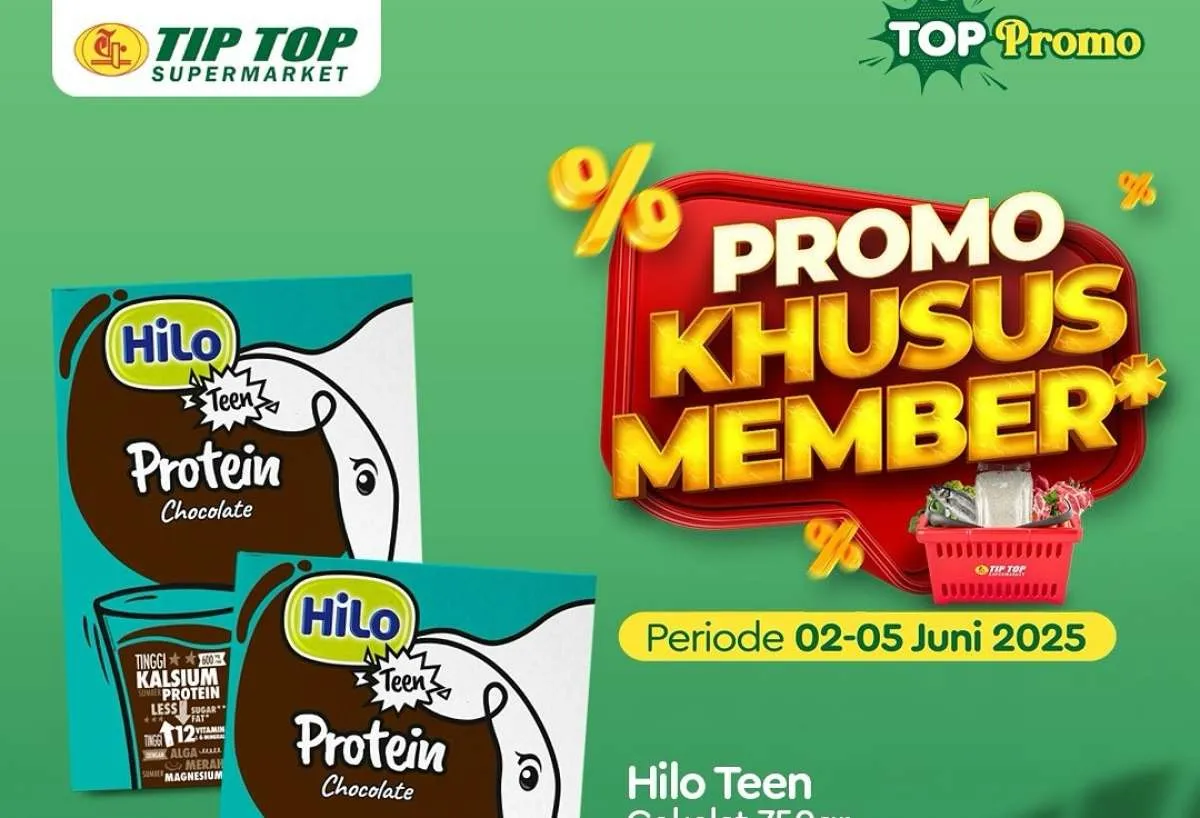 Promo Tip Top Terbaru 2-5 Juni 2025 Khusus Member, SilverQueen & Hilo Lebih Murah