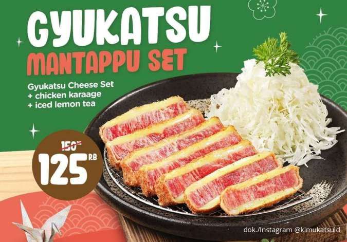 Promo Kimukatsu Gyukatsu Mantappu Set Komplit Harga Spesial, Khusus September
